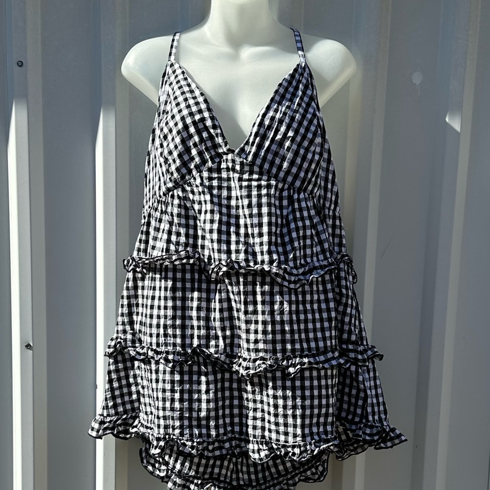 City Chic Gingham Chemise